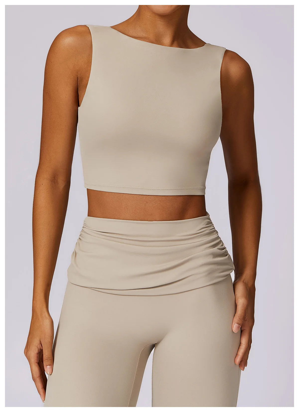 Running Sports Bra High Support Impact Open Back