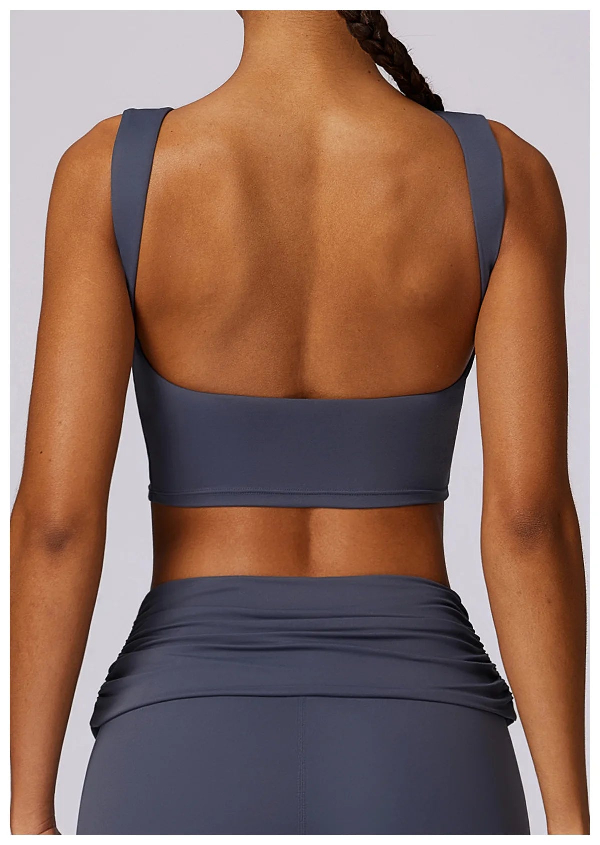 Running Sports Bra High Support Impact Open Back