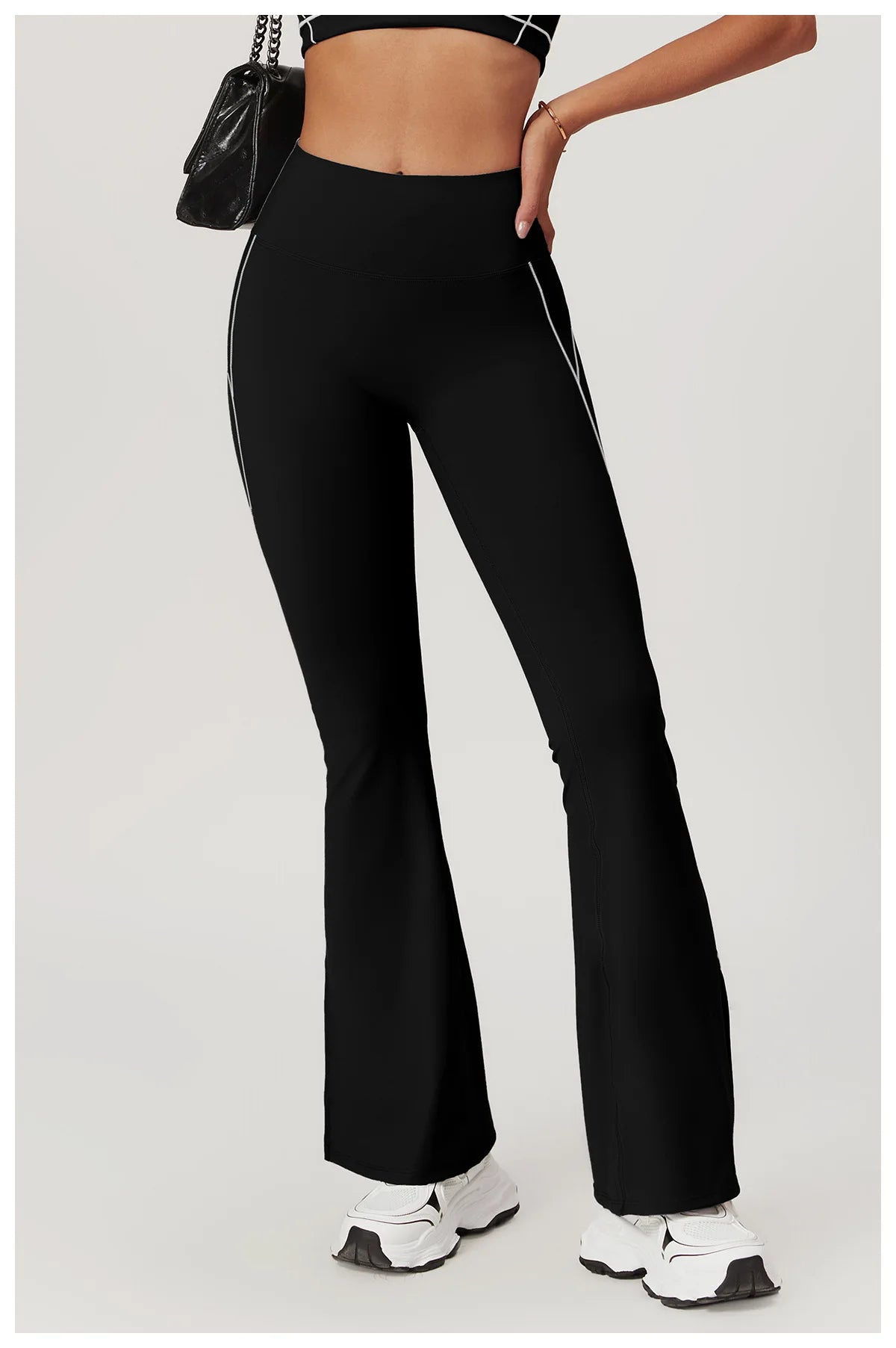 Leggings Bell-bottoms Push Up High Waist Wide Leg