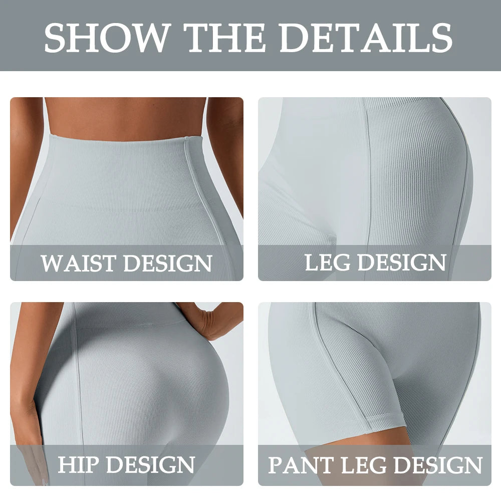 Women's Seamless High-Waisted Yoga Shorts