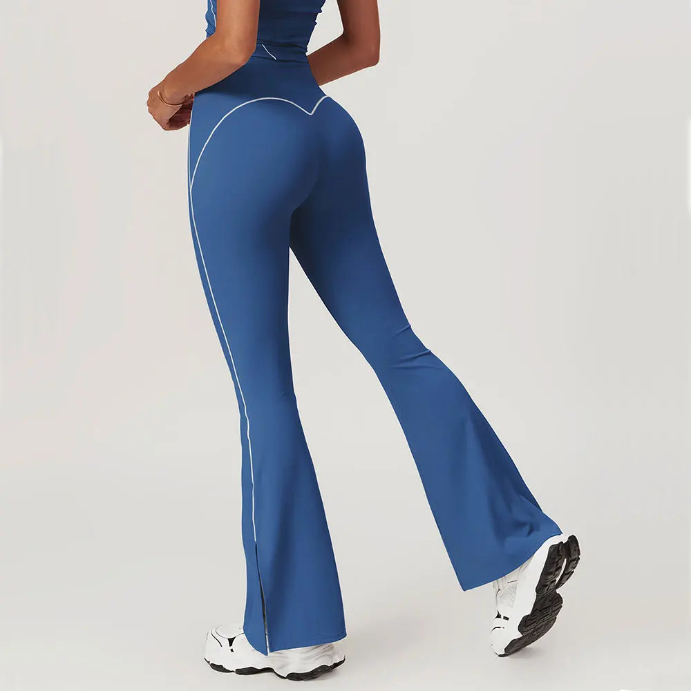 Leggings Bell-bottoms Push Up High Waist Wide Leg