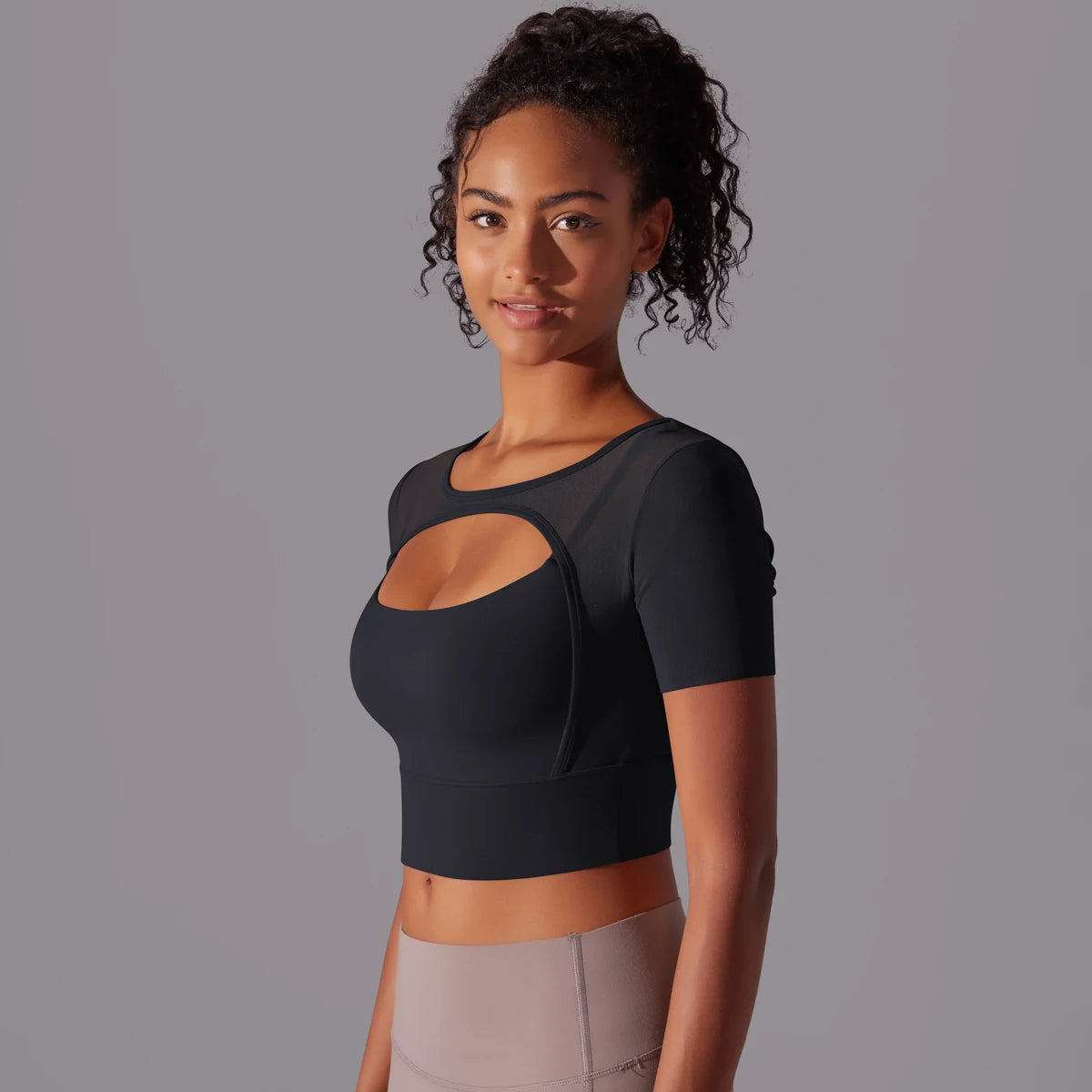 Yoga Shirt Short Sleeve T-Shirt Blouse Cover Up