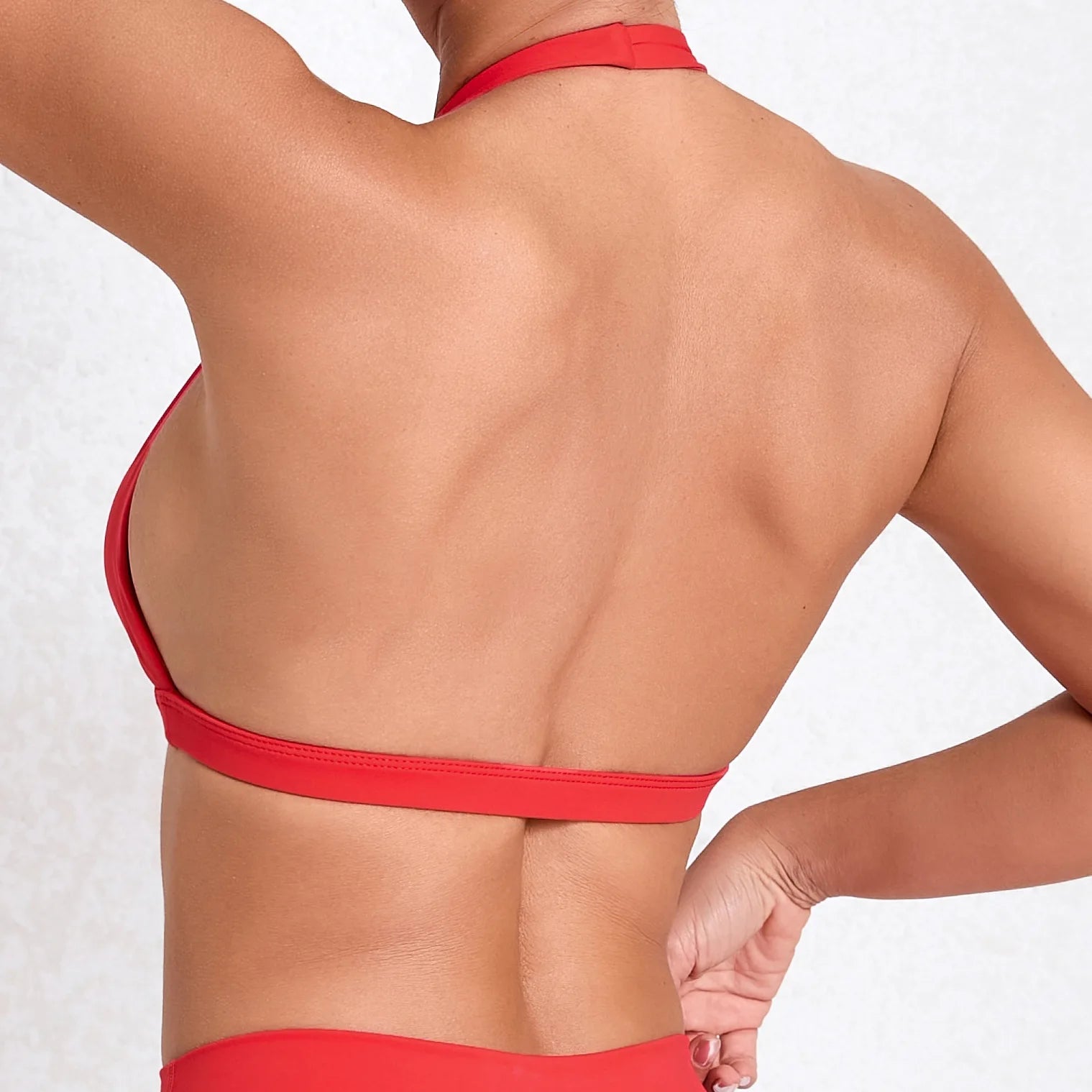 V-neck Sport Bra Women Halter Backless