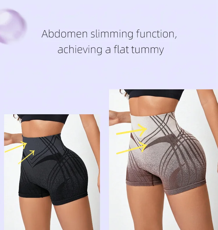 Gradient Yoga Exercise High Waist Hip Lifting