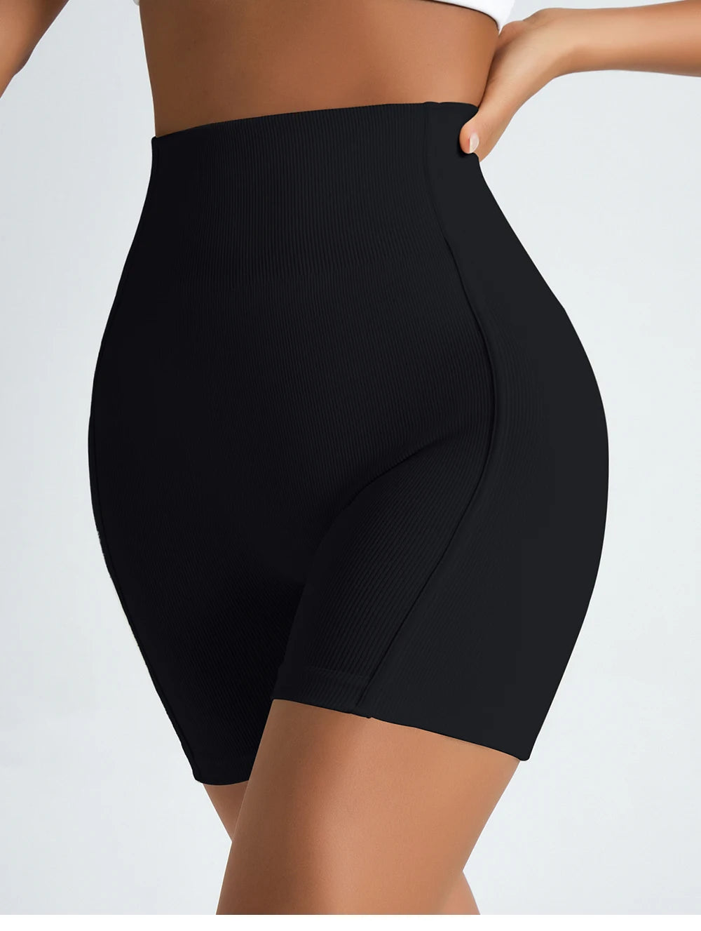 Women's Seamless High-Waisted Yoga Shorts