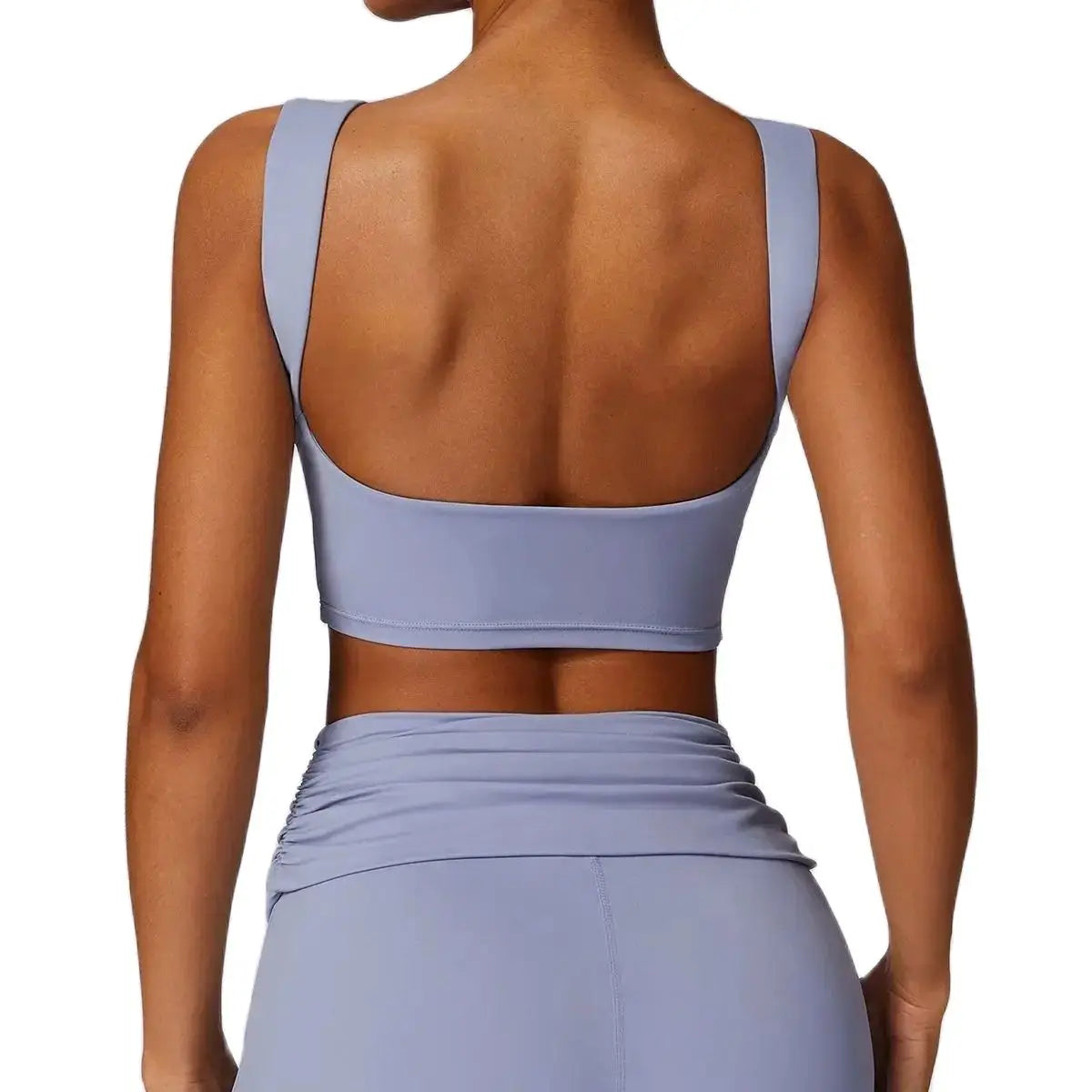 Running Sports Bra High Support Impact Open Back