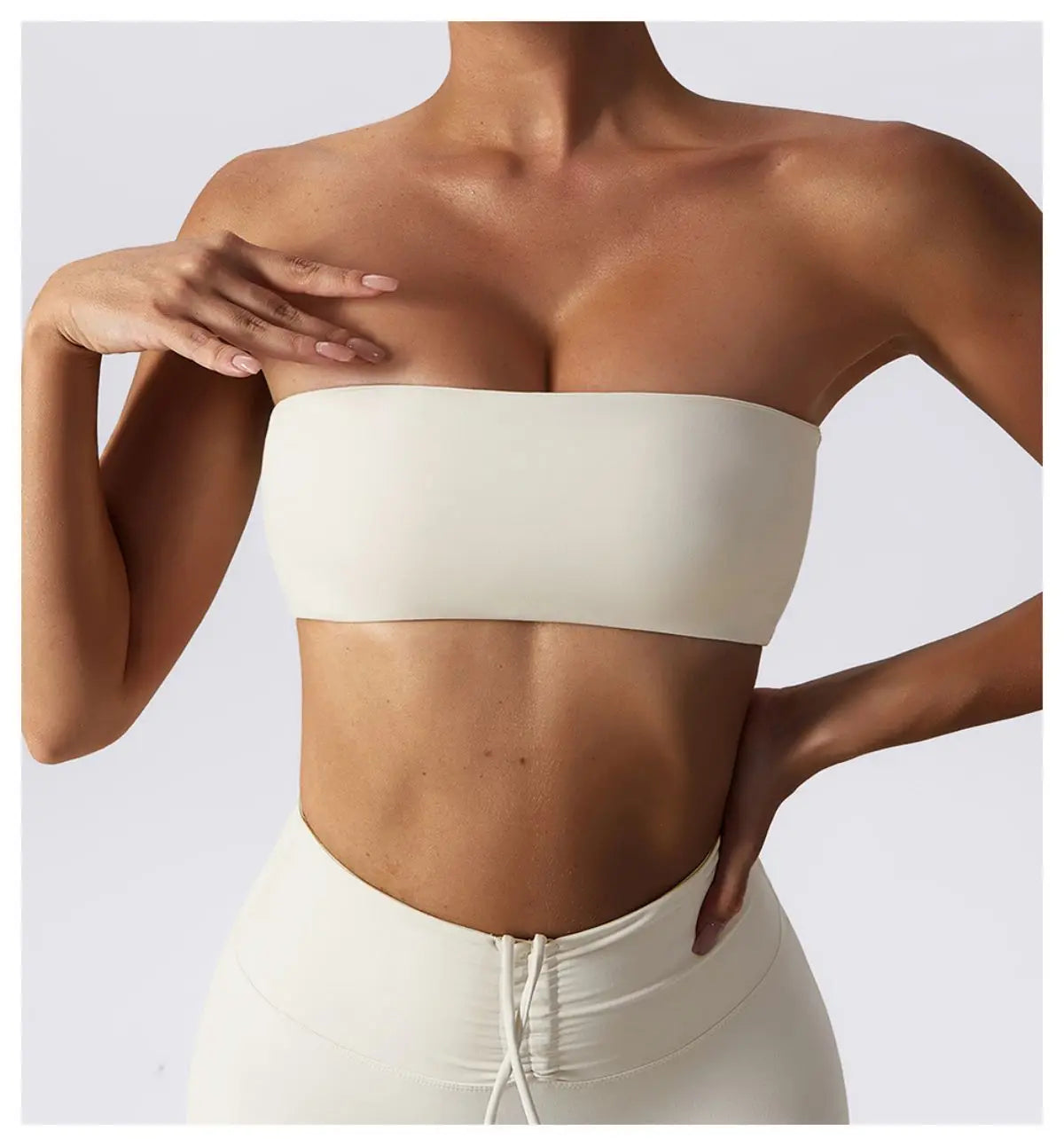 Strapless Sports Bra Gym
