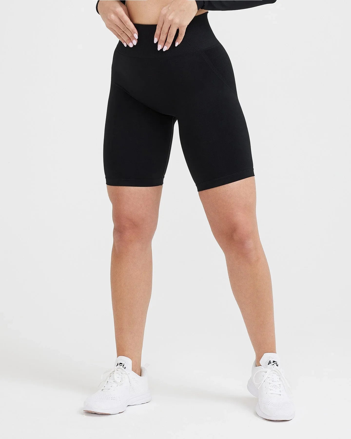 High-Waisted Seamless Yoga Shorts