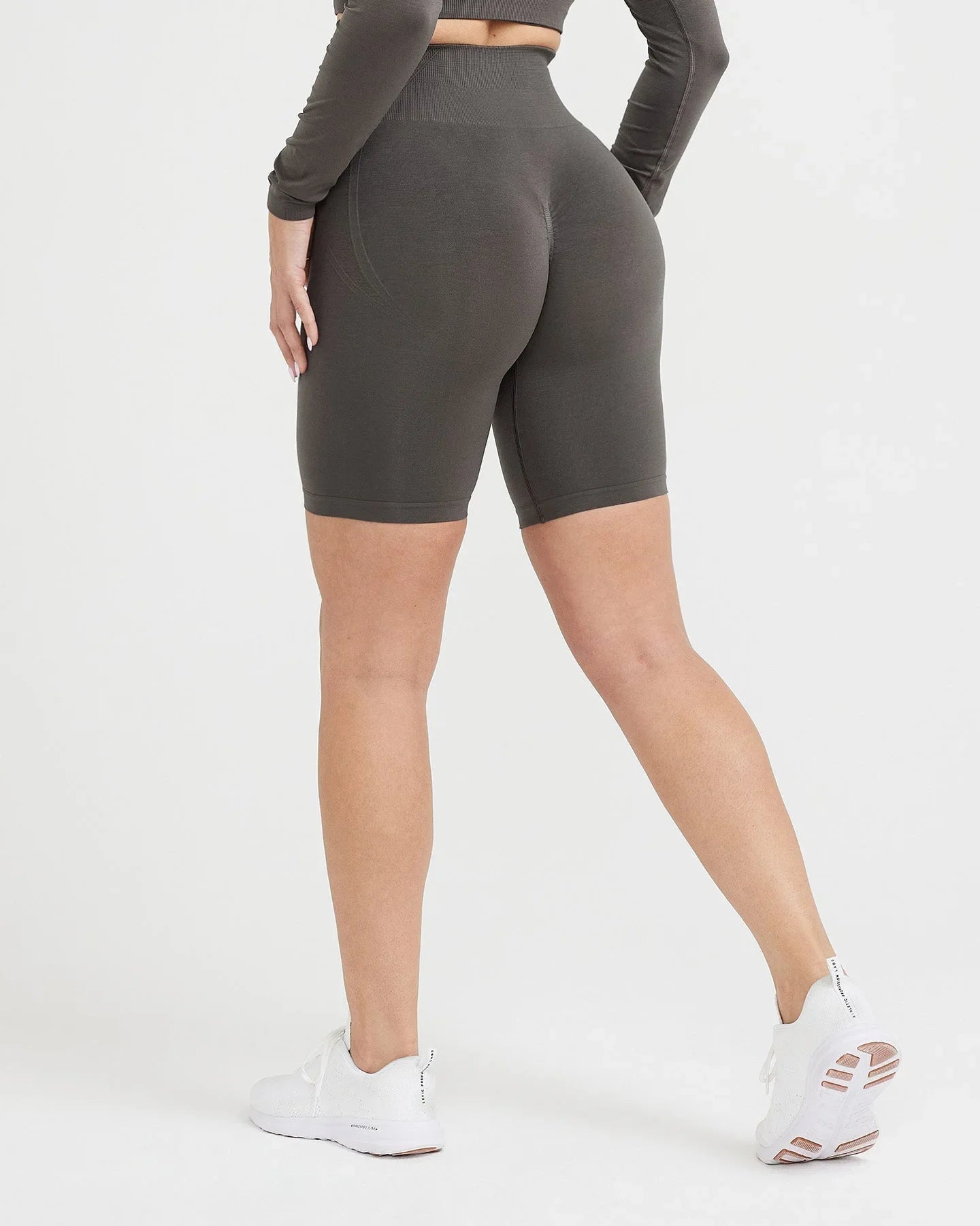 High-Waisted Seamless Yoga Shorts