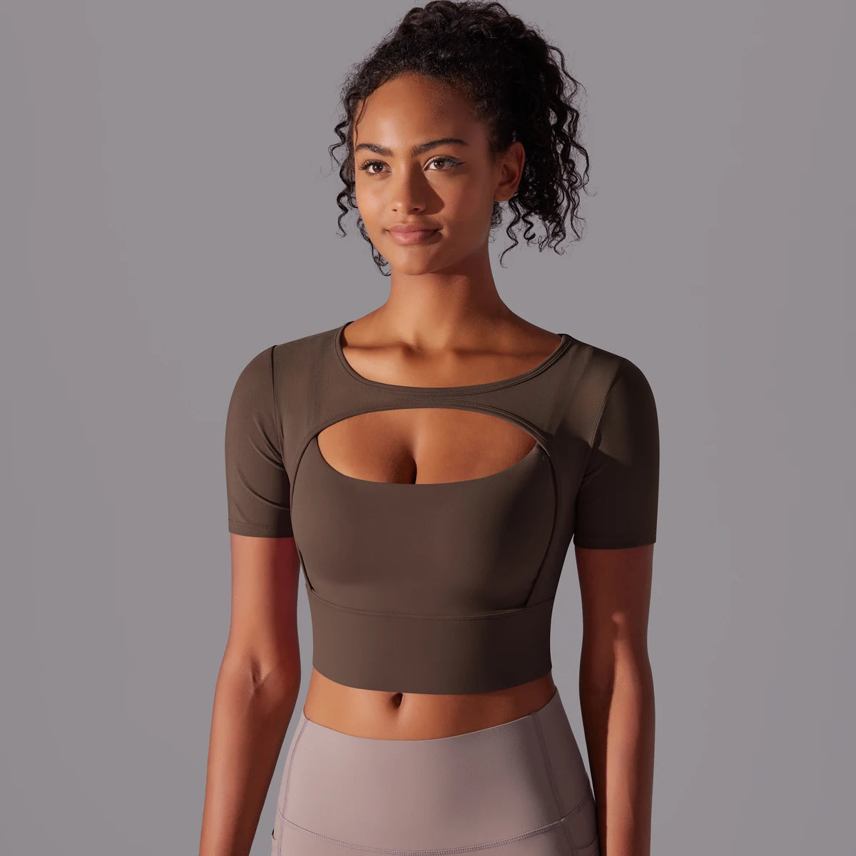 Yoga Shirt Short Sleeve T-Shirt Blouse Cover Up