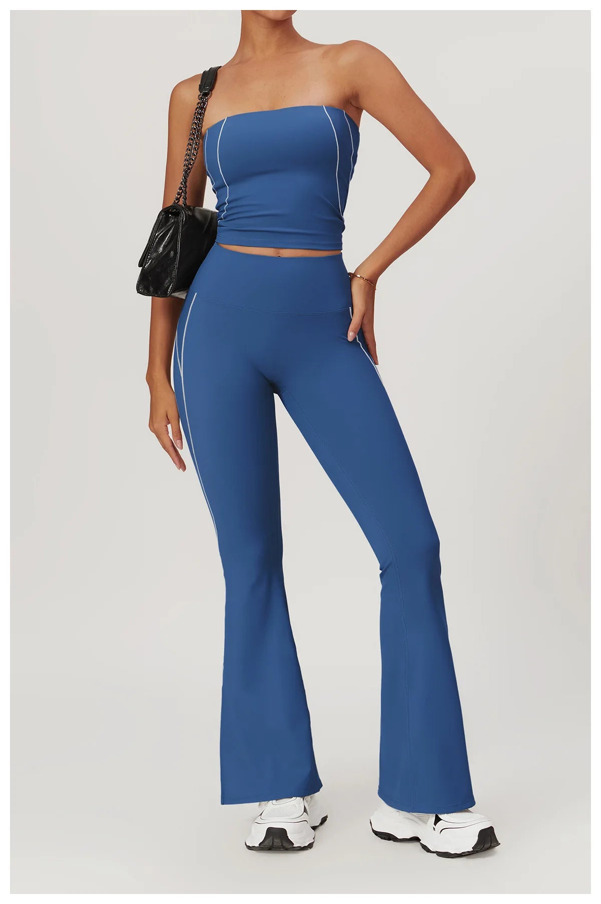 Leggings Bell-bottoms Push Up High Waist Wide Leg