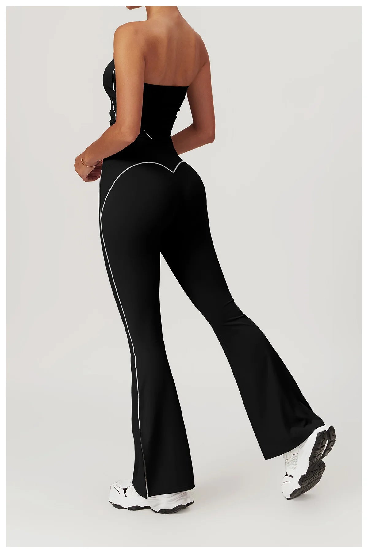 Leggings Bell-bottoms Push Up High Waist Wide Leg