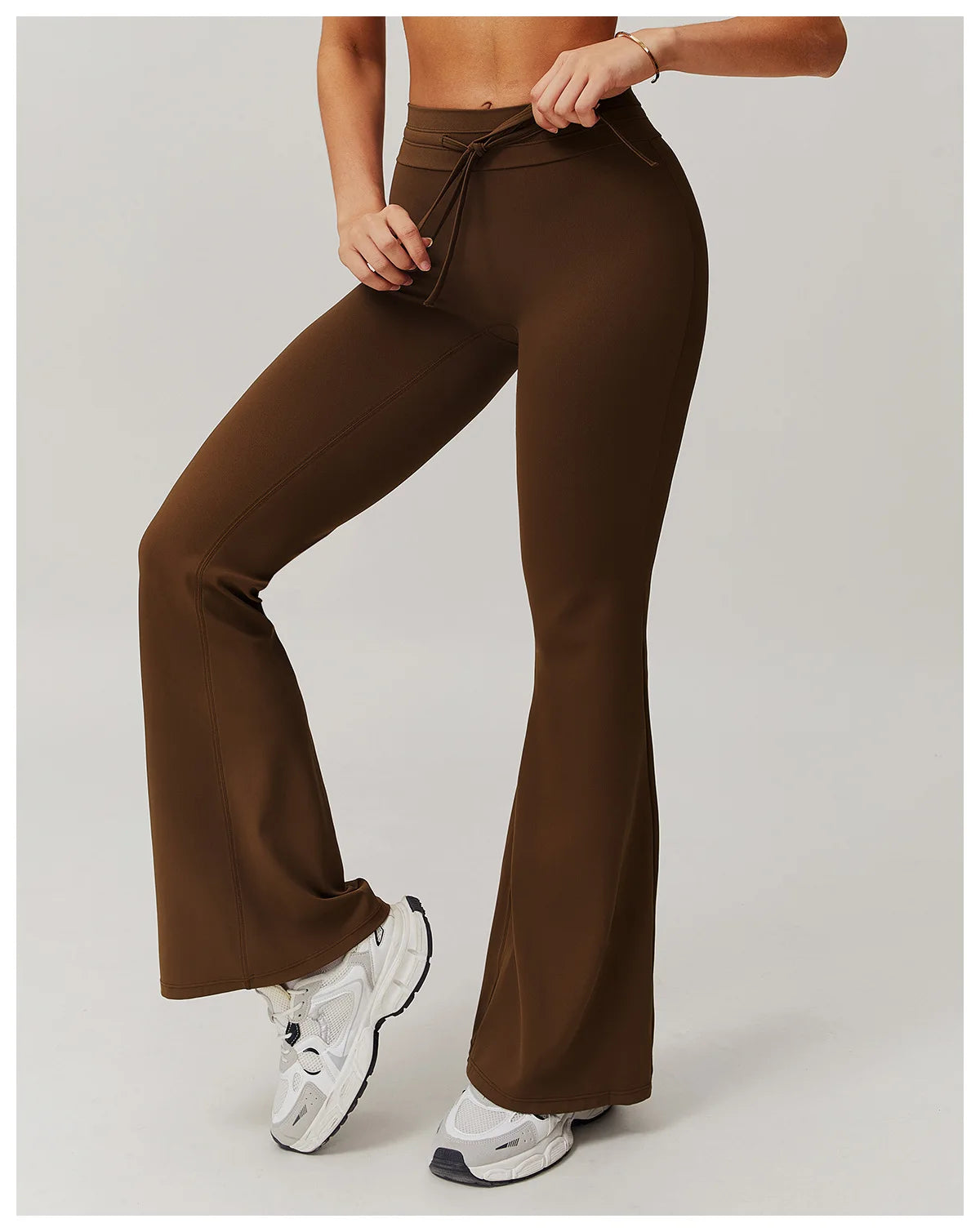 Sport Leggings Bell-bottoms High Waist Wide Leg