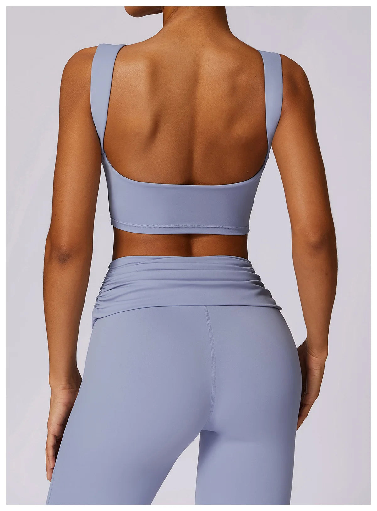 Running Sports Bra High Support Impact Open Back