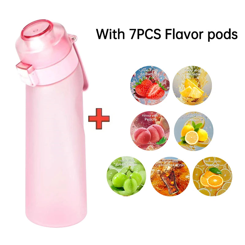 Air Flavored Water Bottle With 7 Flavor Ring