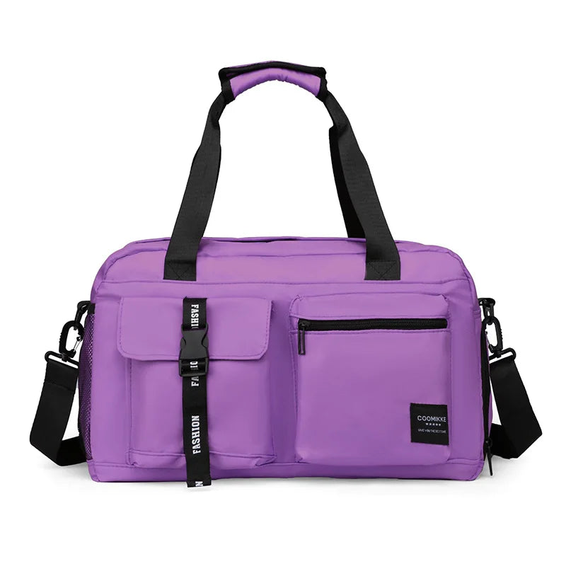 Large Fitness Bag Sports Handbag Shoes Pocket