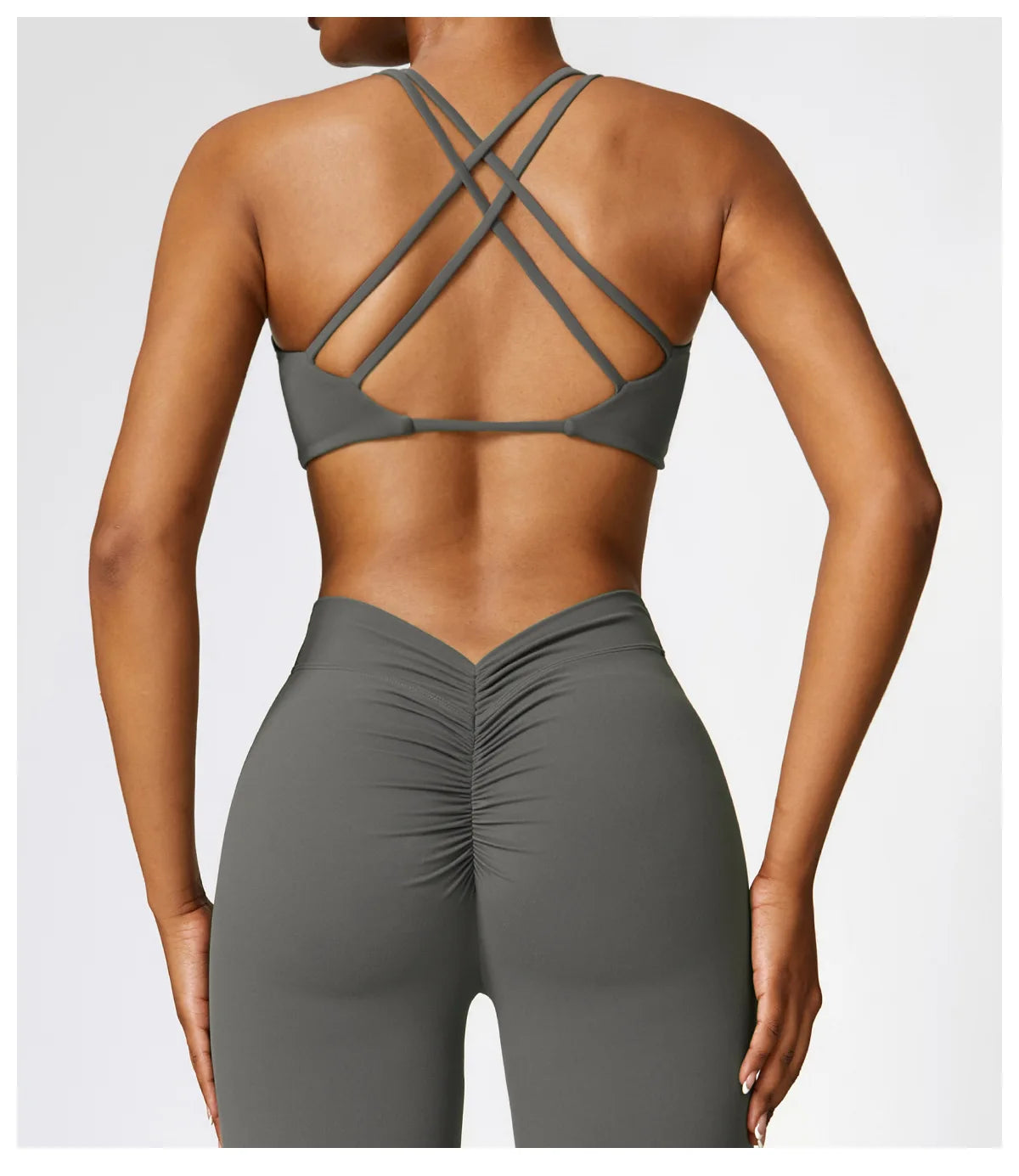 Criss Cross Straps Back High Support Impact