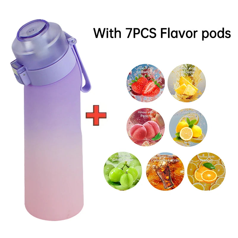Air Flavored Water Bottle With 7 Flavor Ring