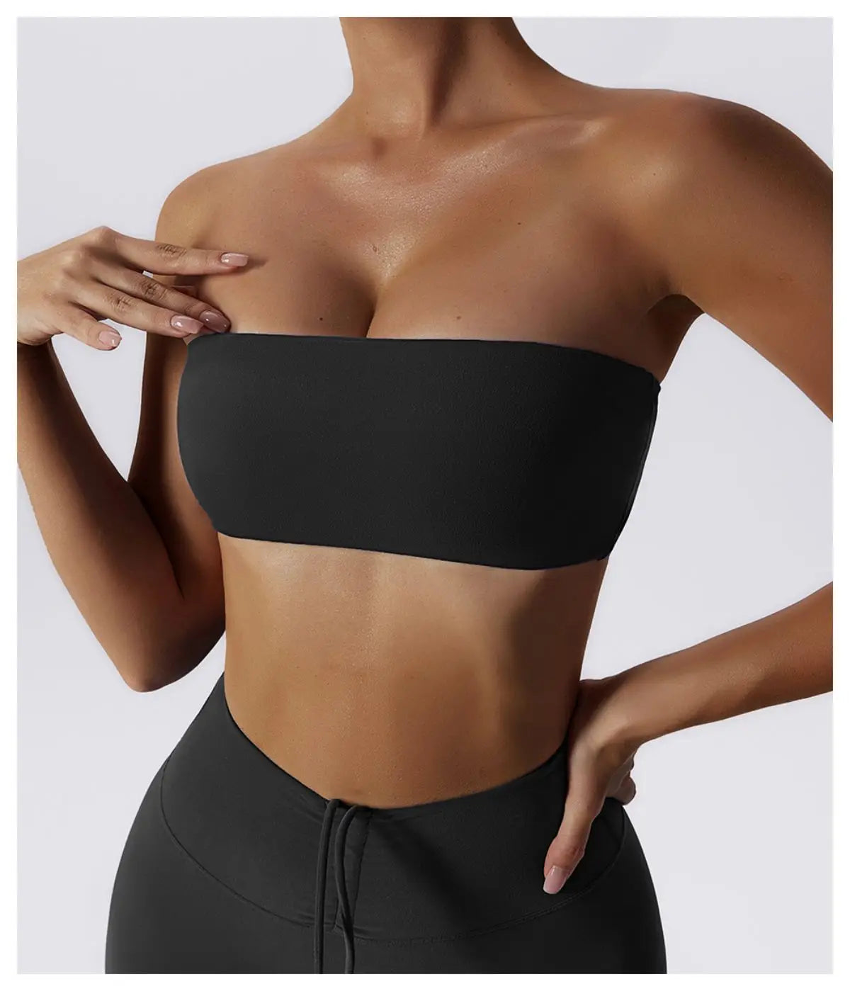 Strapless Sports Bra Gym