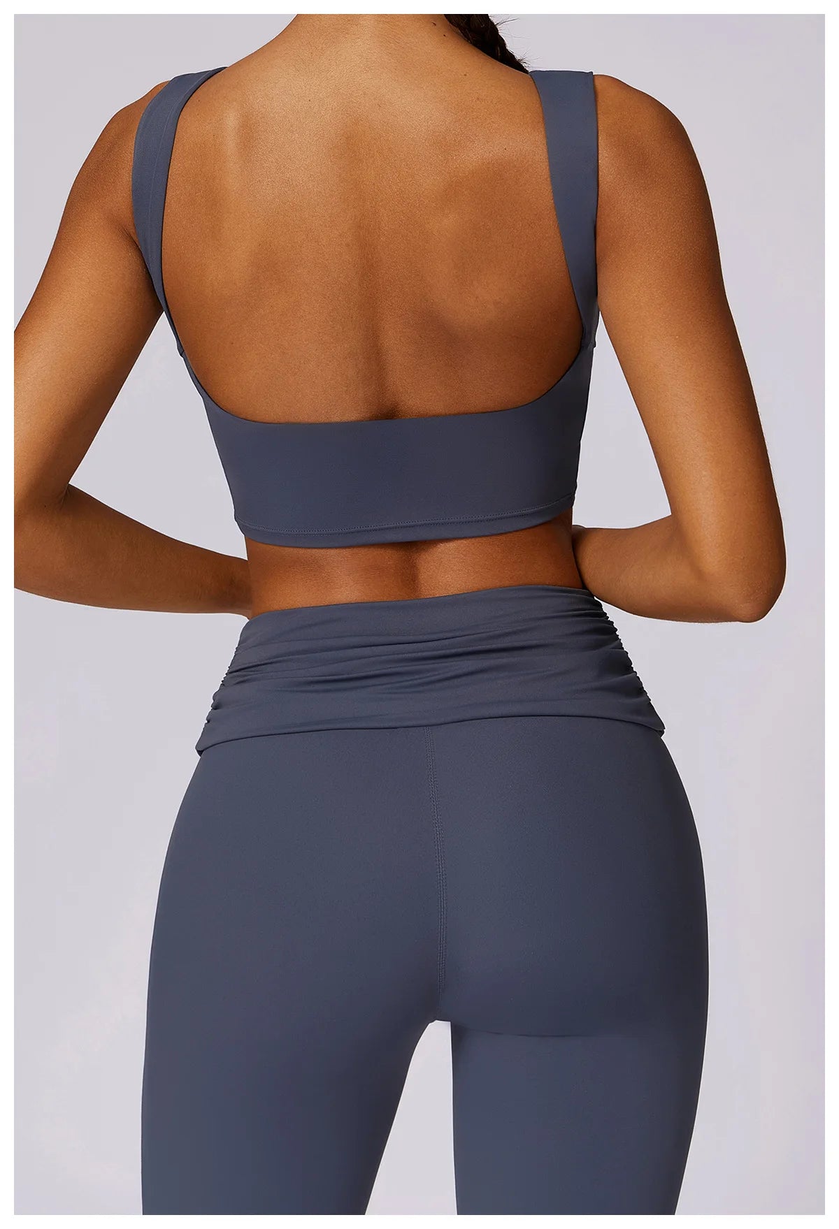 Running Sports Bra High Support Impact Open Back