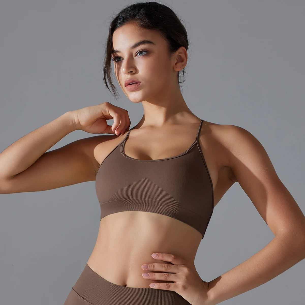 Yoga Bra Sexy Back Cross Padded Bralette