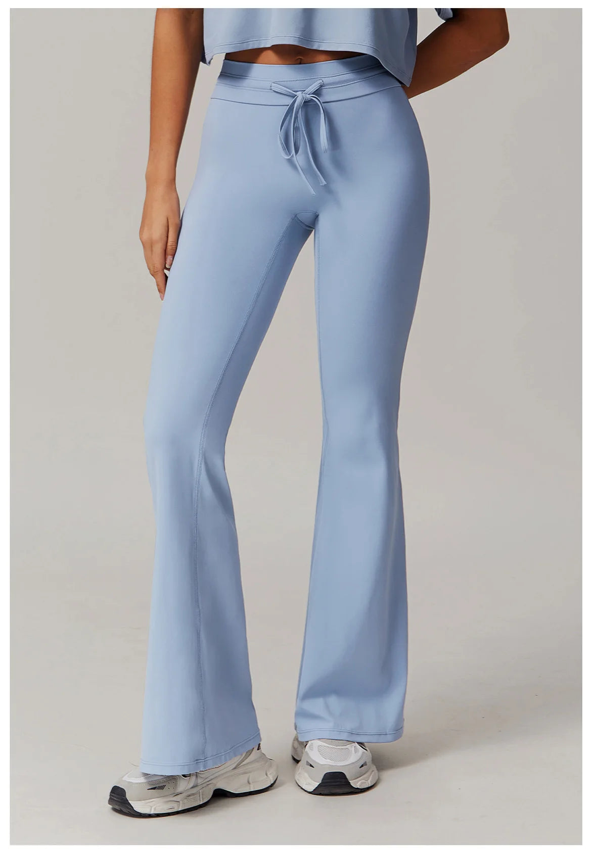 Sport Leggings Bell-bottoms High Waist Wide Leg