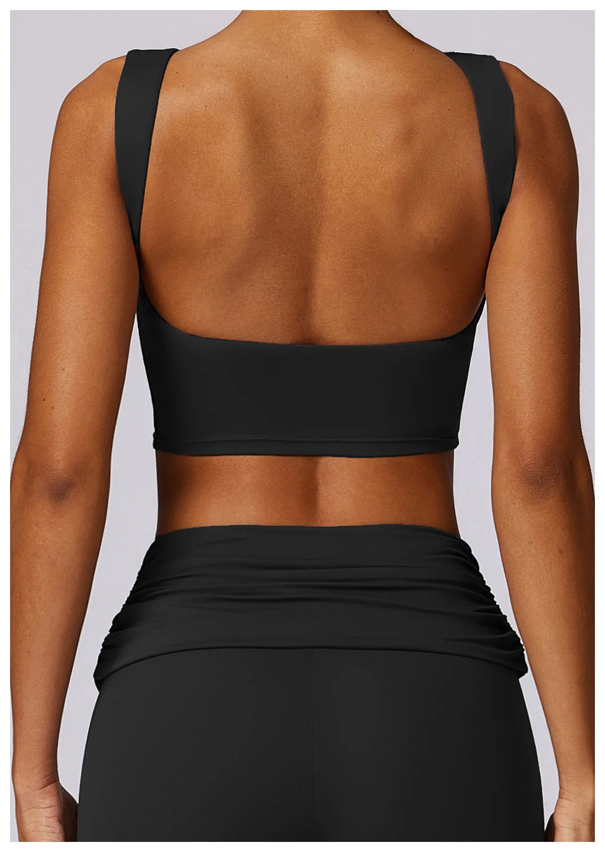 Running Sports Bra High Support Impact Open Back
