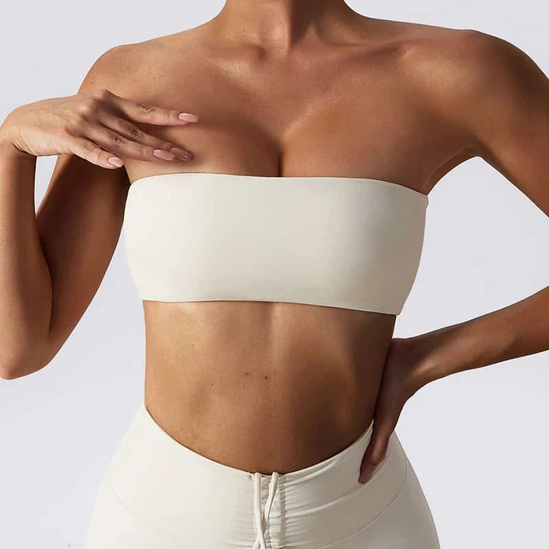 Strapless Sports Bra Gym