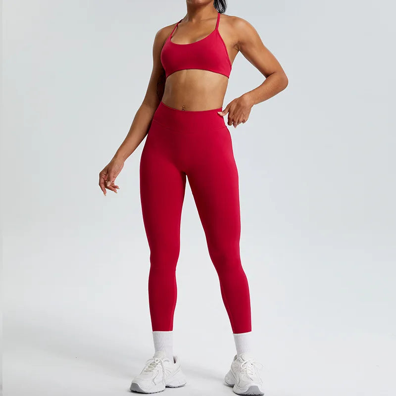 Women Yoga Pants High Waist Ribbed