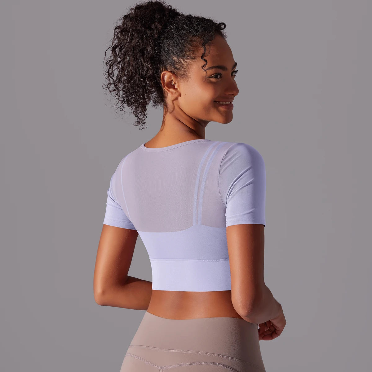 Yoga Shirt Short Sleeve T-Shirt Blouse Cover Up