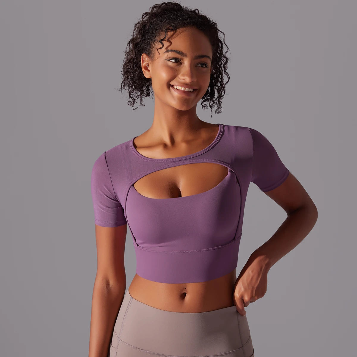 Yoga Shirt Short Sleeve T-Shirt Blouse Cover Up