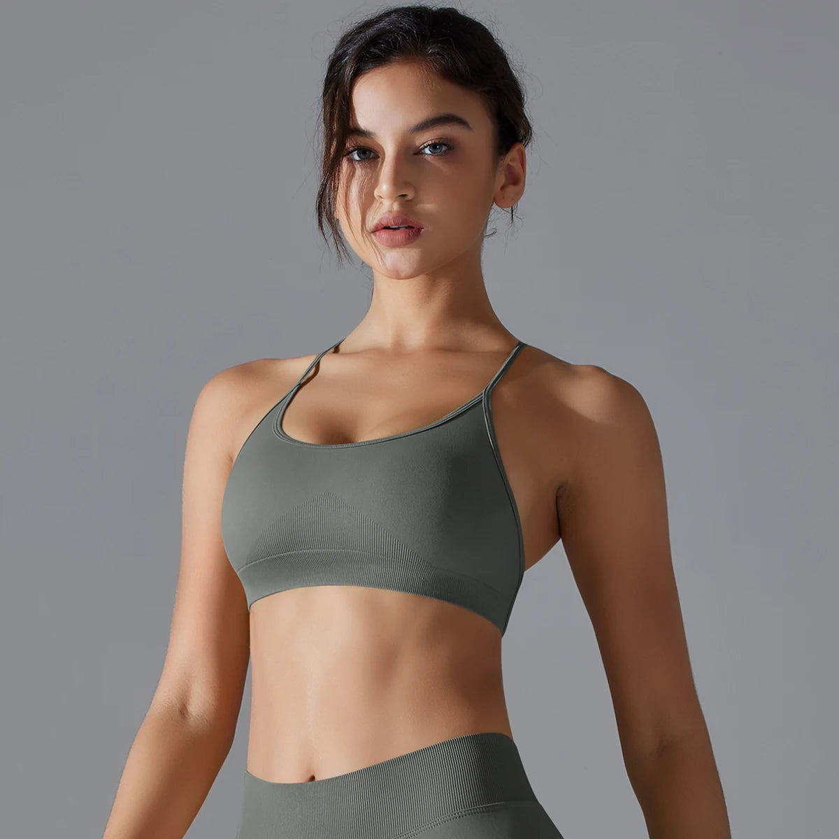Yoga Bra Sexy Back Cross Padded Bralette