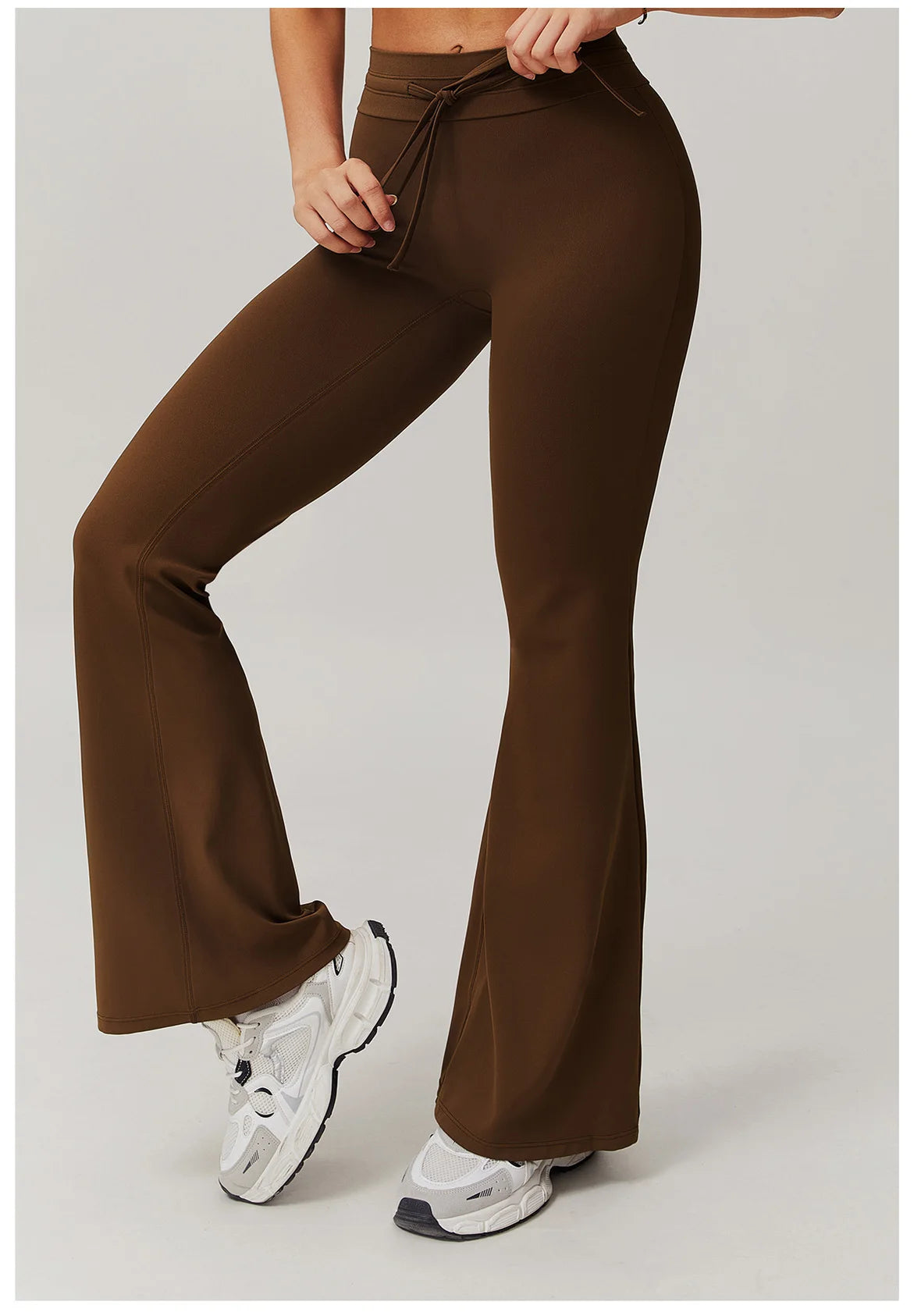 Sport Leggings Bell-bottoms High Waist Wide Leg