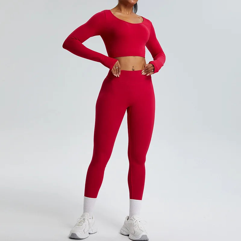 Women Yoga Pants High Waist Ribbed