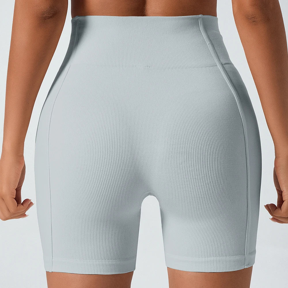 Women's Seamless High-Waisted Yoga Shorts