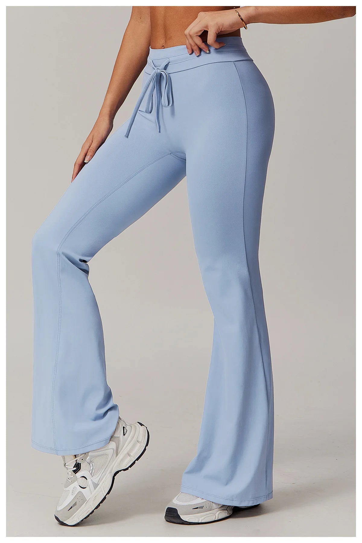 Sport Leggings Bell-bottoms High Waist Wide Leg