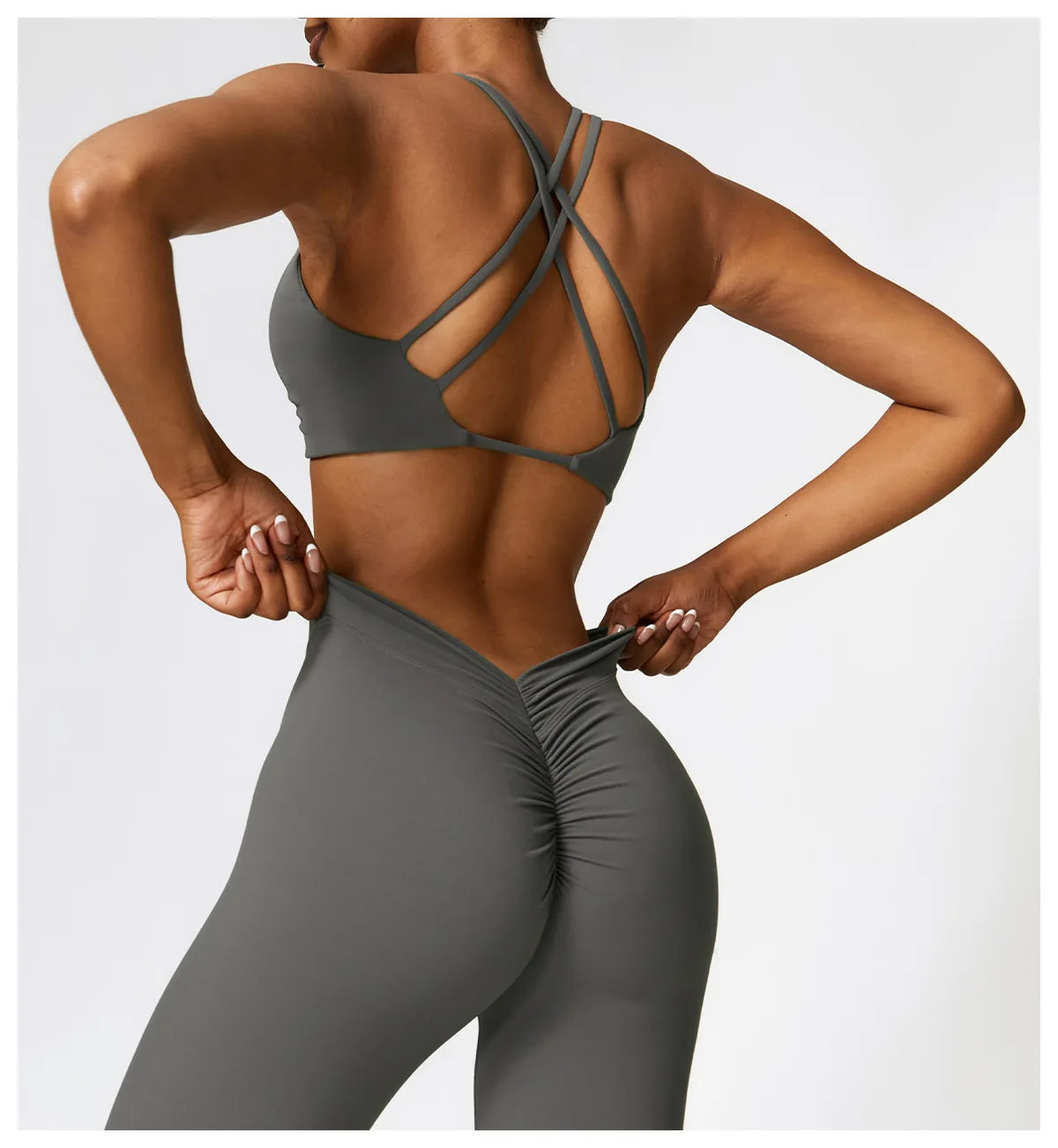 Criss Cross Straps Back High Support Impact