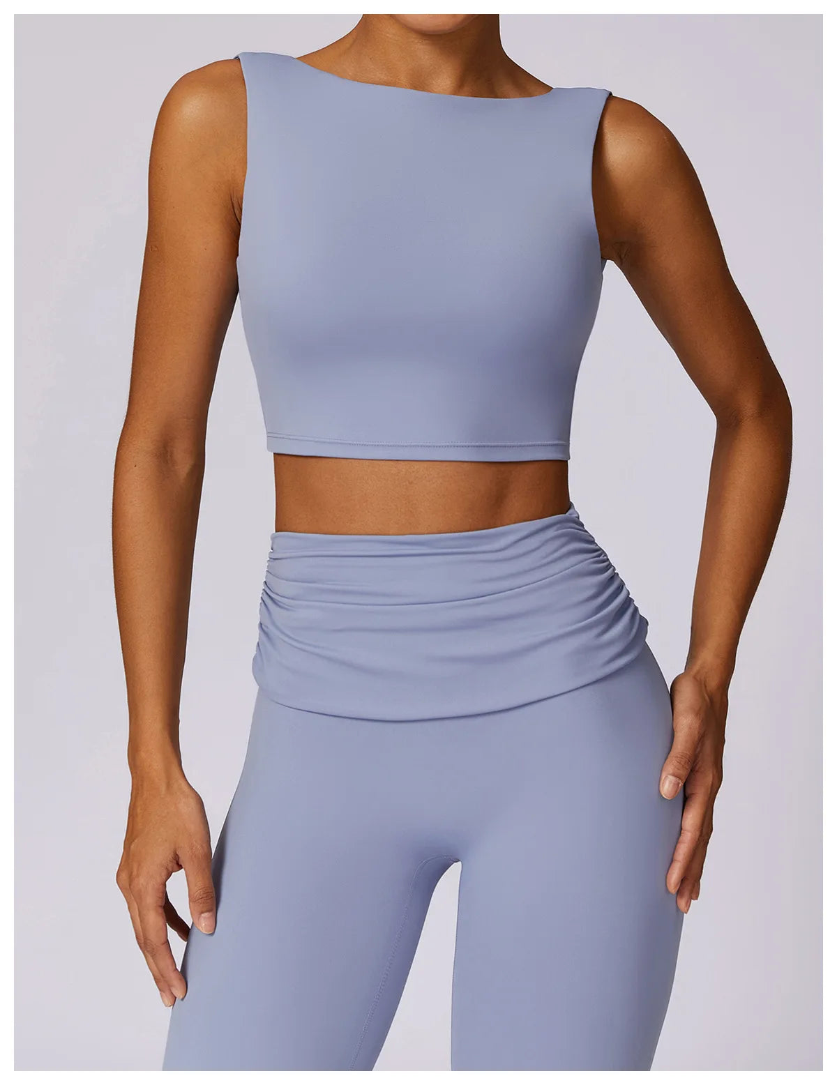 Running Sports Bra High Support Impact Open Back