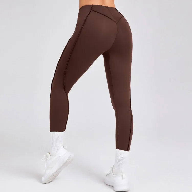 Yoga Leggings Fitness High Waist Peach Hip Raise