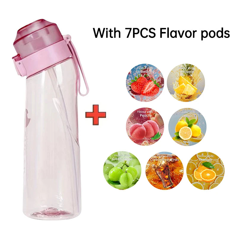 Air Flavored Water Bottle With 7 Flavor Ring