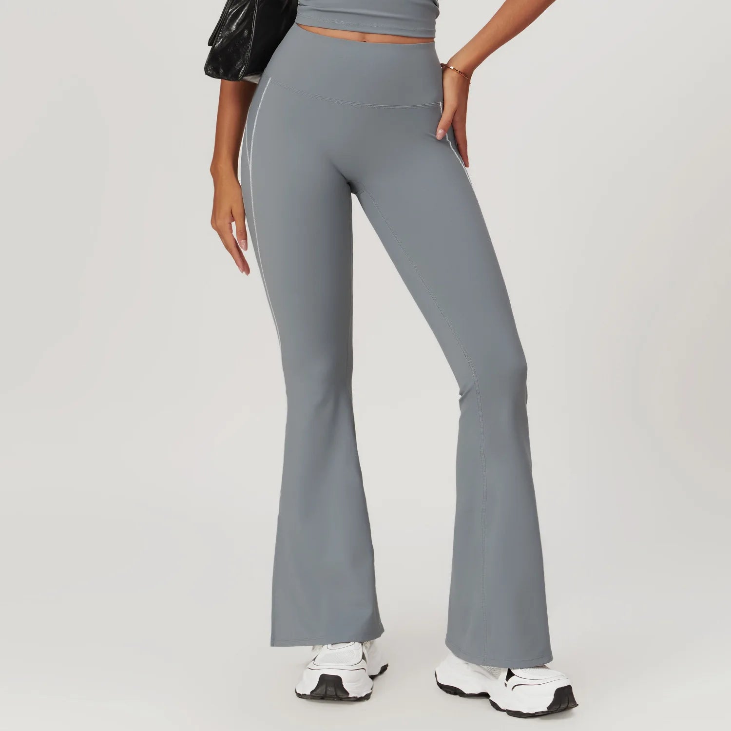 Leggings Bell-bottoms Push Up High Waist Wide Leg