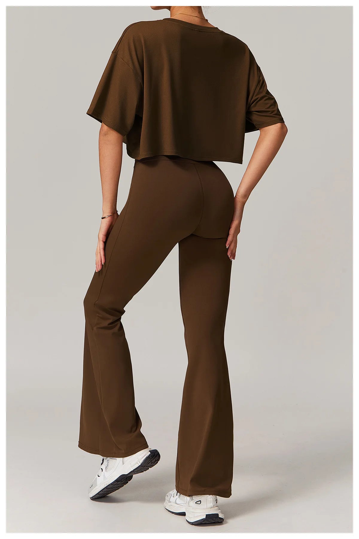 Sport Leggings Bell-bottoms High Waist Wide Leg