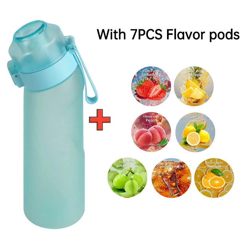 Air Flavored Water Bottle With 7 Flavor Ring