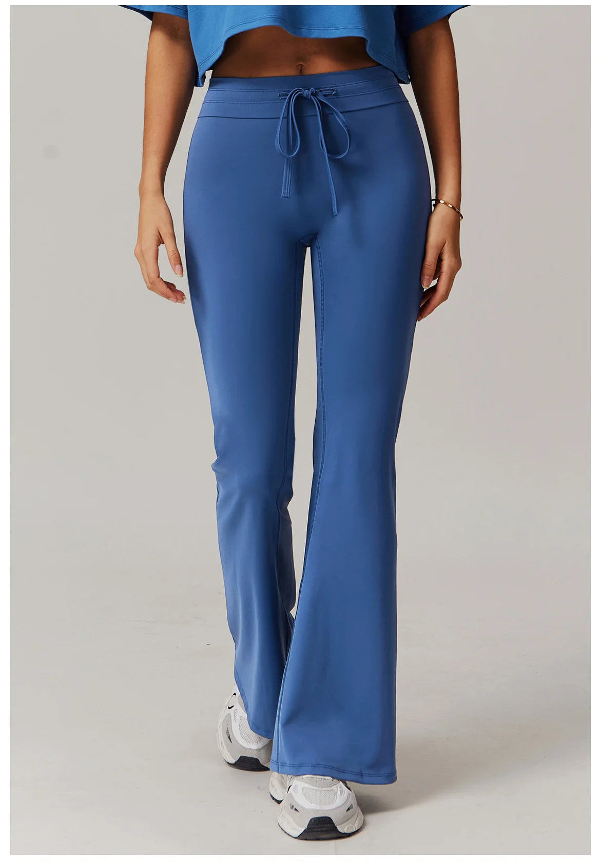 Sport Leggings Bell-bottoms High Waist Wide Leg