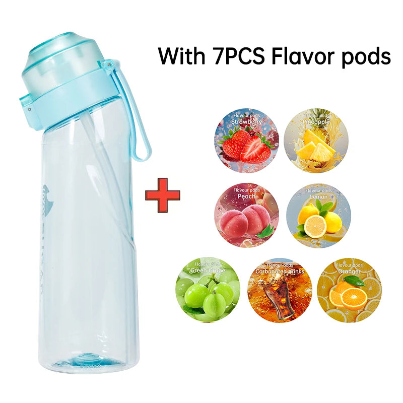 Air Flavored Water Bottle With 7 Flavor Ring