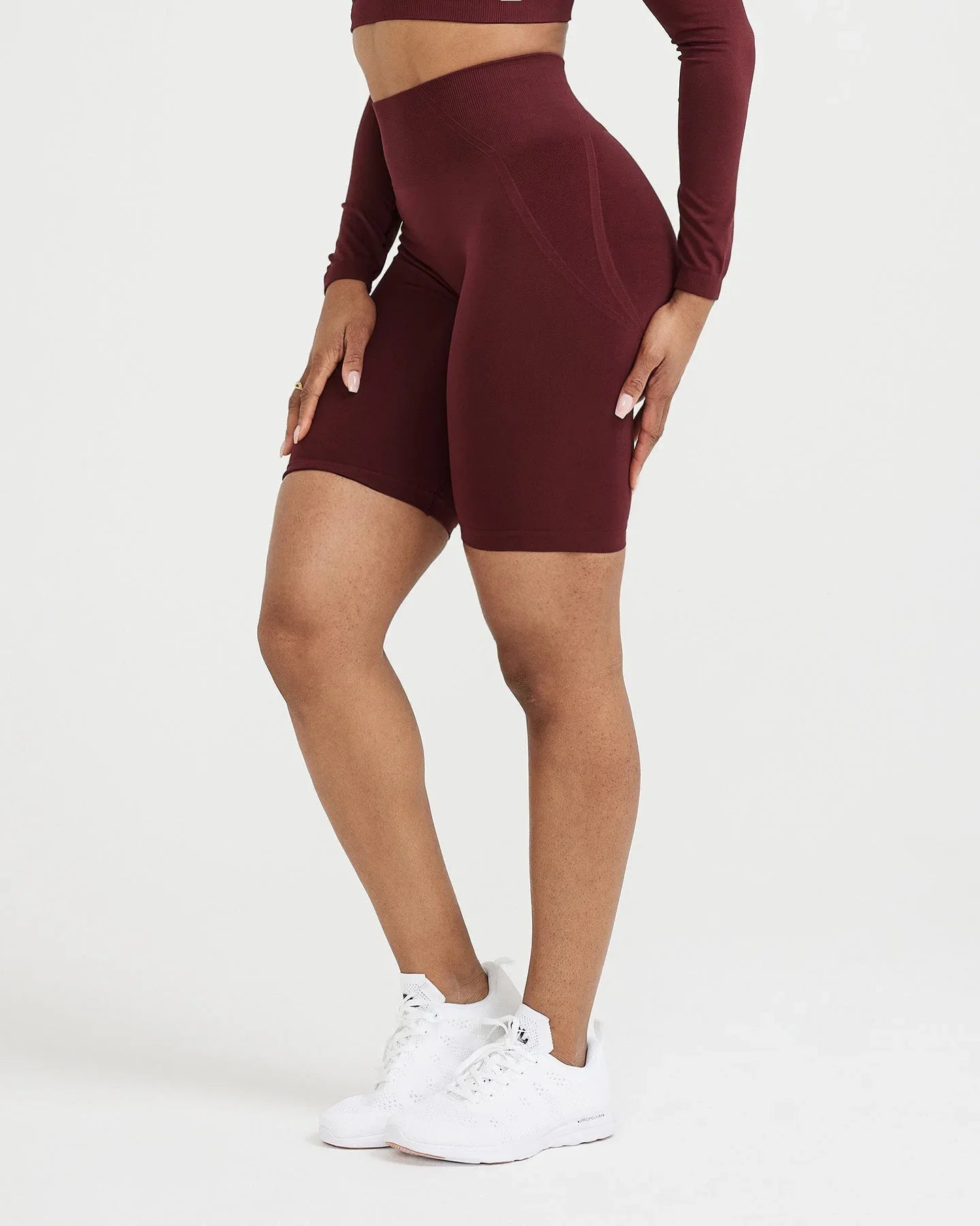 High-Waisted Seamless Yoga Shorts