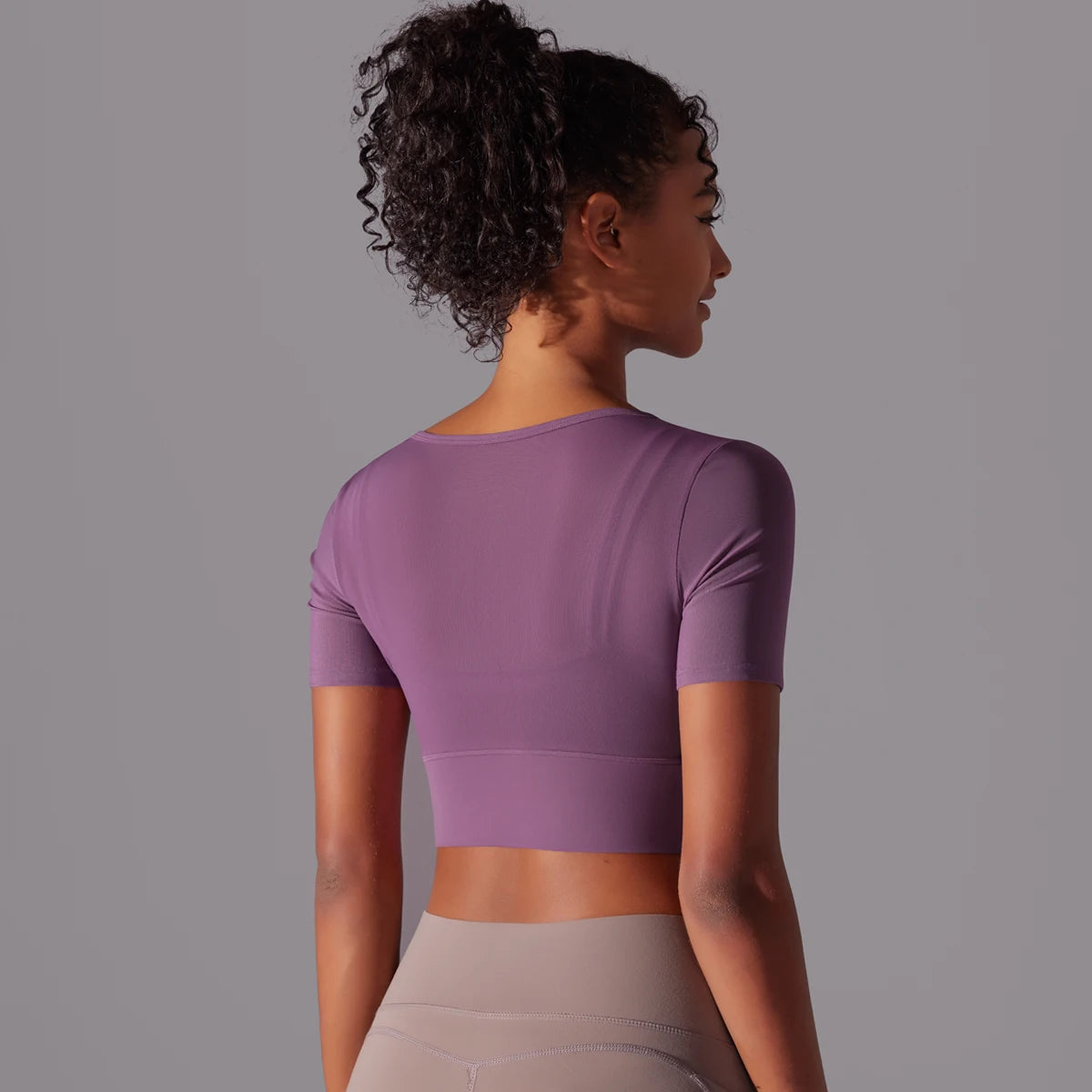 Yoga Shirt Short Sleeve T-Shirt Blouse Cover Up