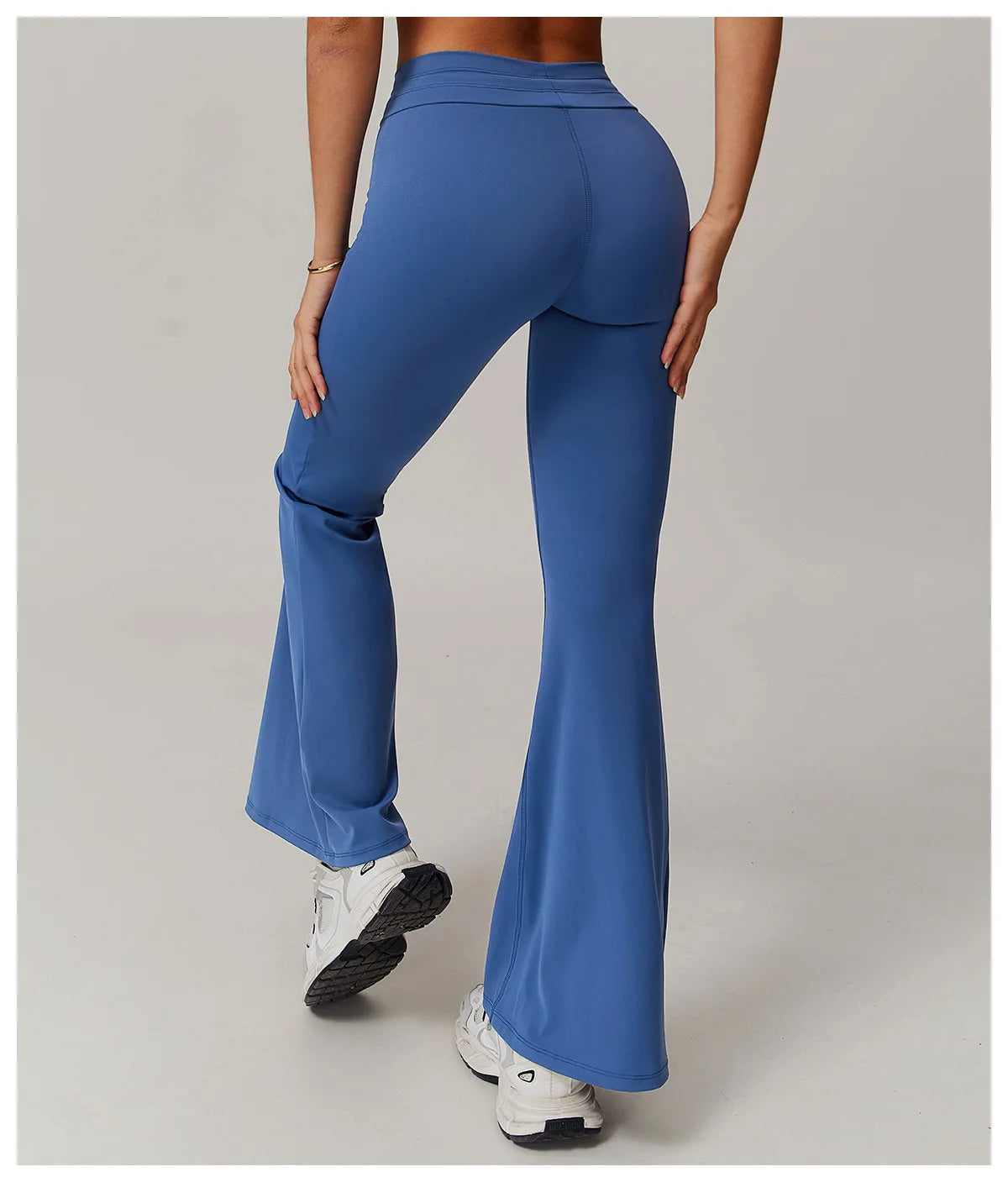 Sport Leggings Bell-bottoms High Waist Wide Leg