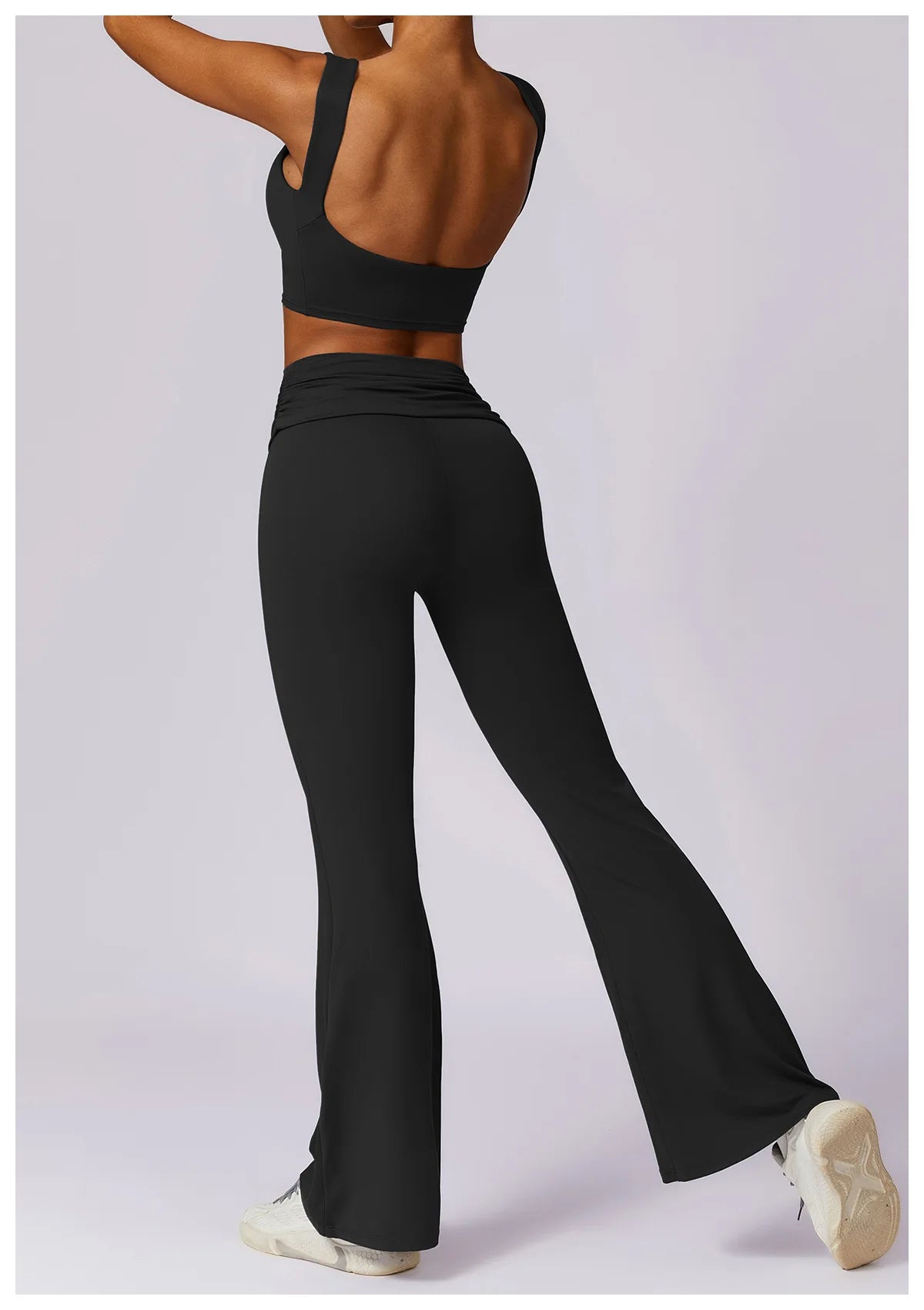 Running Sports Bra High Support Impact Open Back