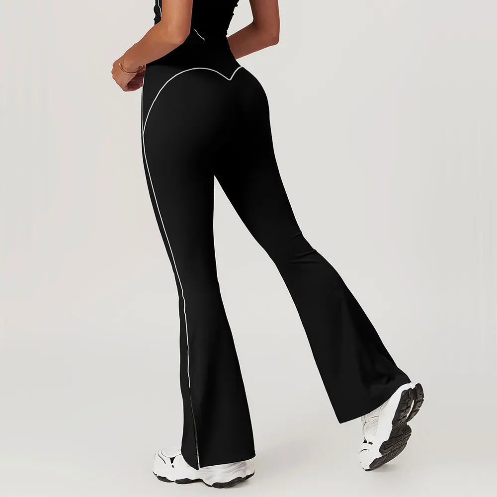 Leggings Bell-bottoms Push Up High Waist Wide Leg